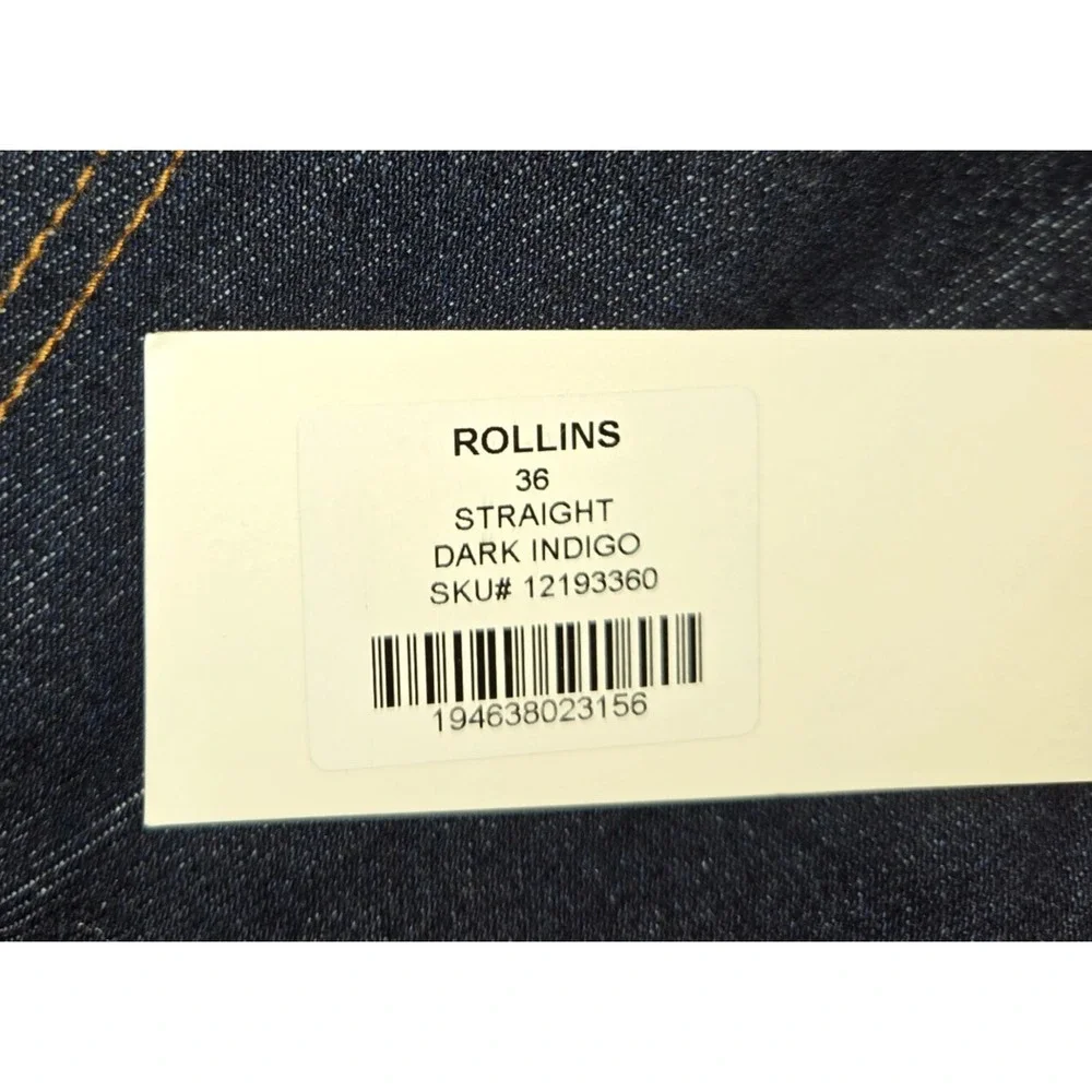 Five Four Rollins Jeans Mens Dark Indigo Size 36x32 Straight NWT‎